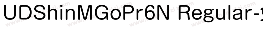 UDShinMGoPr6N Regular字体转换